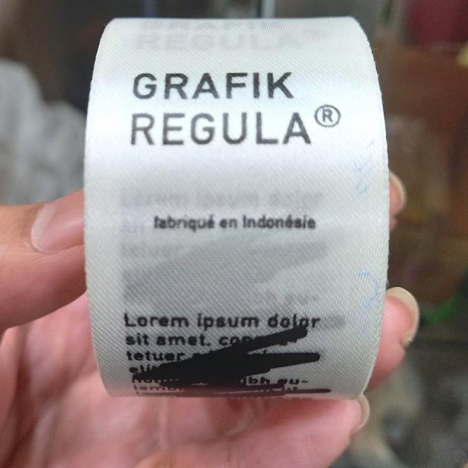 

LABEL BAJU SATIN PREMIUM 4CM