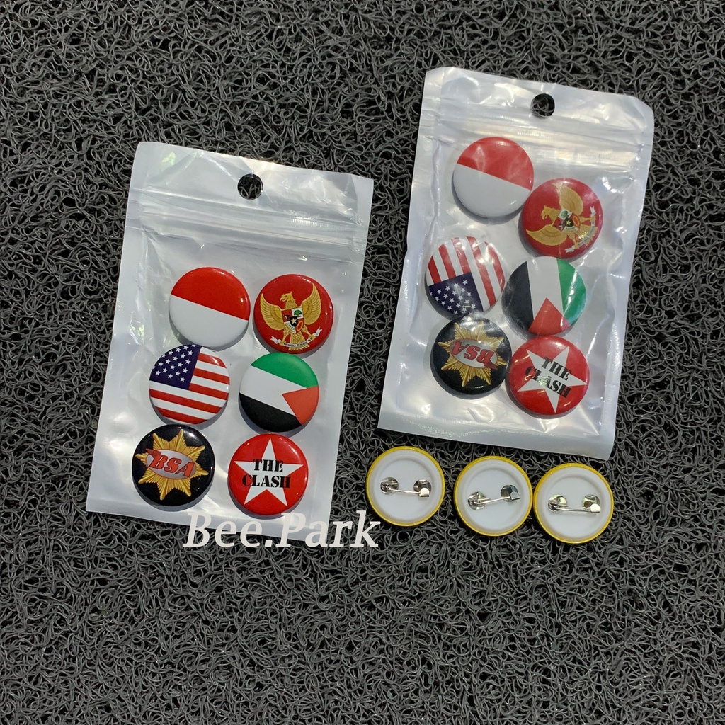 Pin Button/Pin Brosh Satu Paket