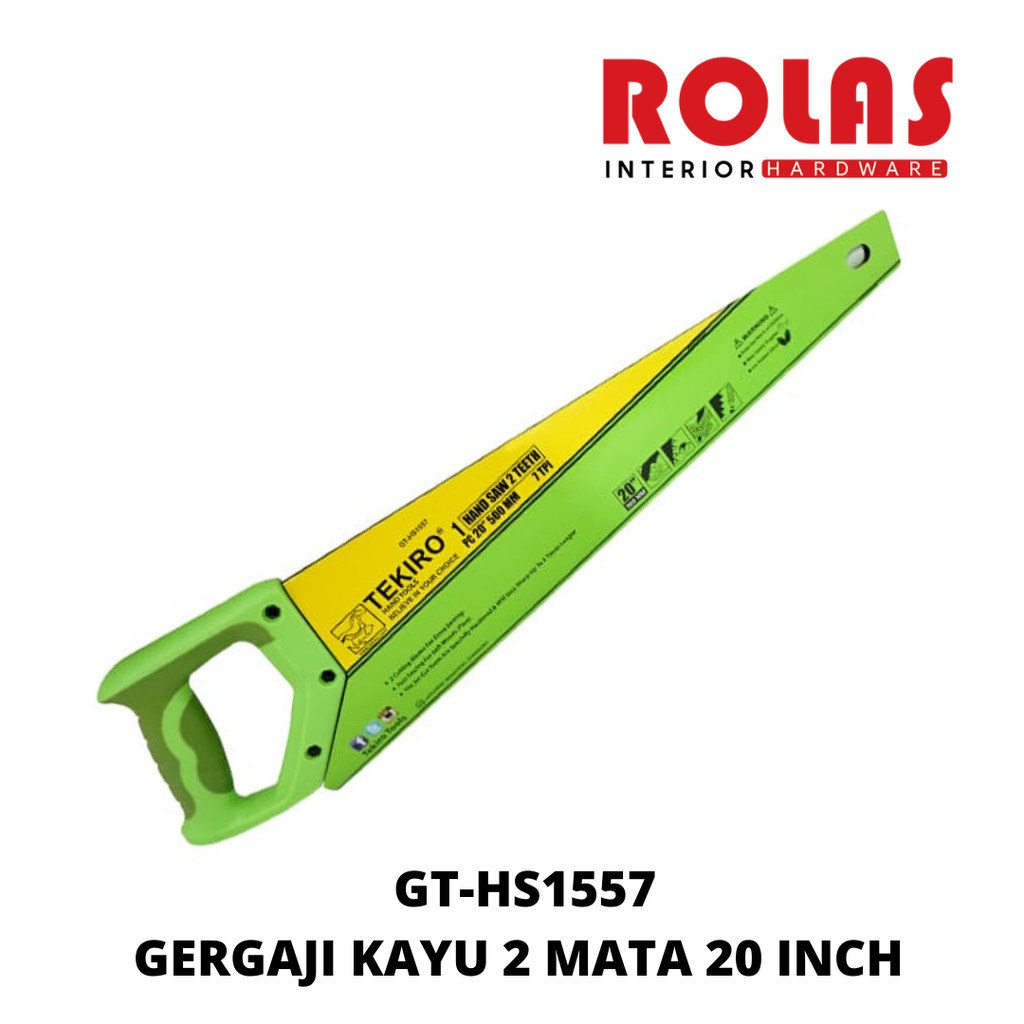GERGAJI KAYU 2 MATA 20 INCH GT-HS1557 / Gergaji Kayu Tekiro / Gergaji Tangan