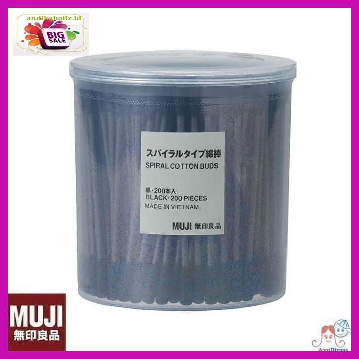 

6Tr7Rty8- Muji Spiral Cotton Buds / Bud 200Pcs S4W4Ye68-