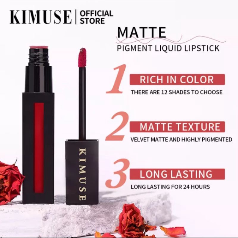 Kimuse Powerful Matte Pigment Lip - Lip Cream