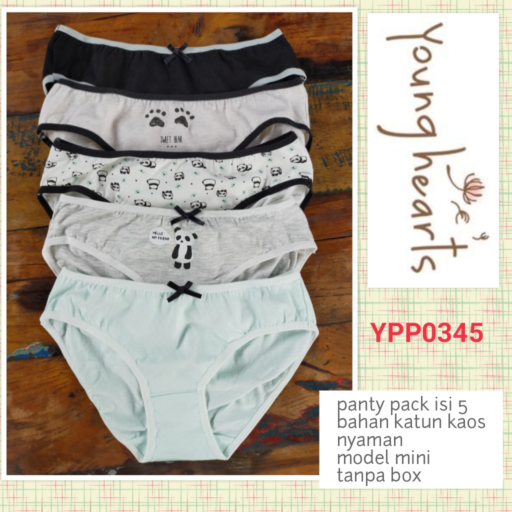 Younghearts Panty Pack Katun Kaos size M