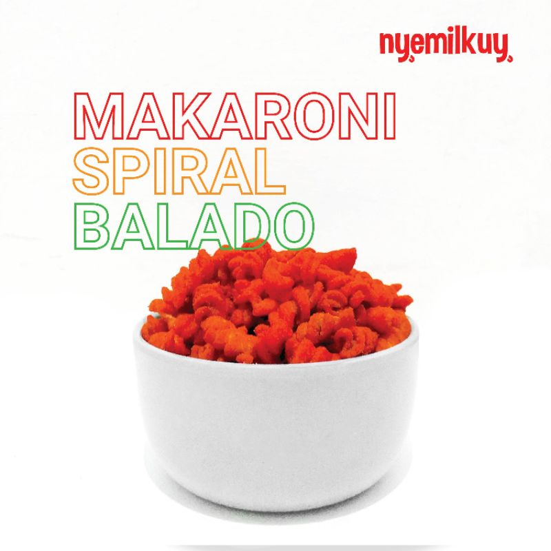 

Makaroni Spiral Balado (80gr) Kemasan Pouch Jajanan Kekinian