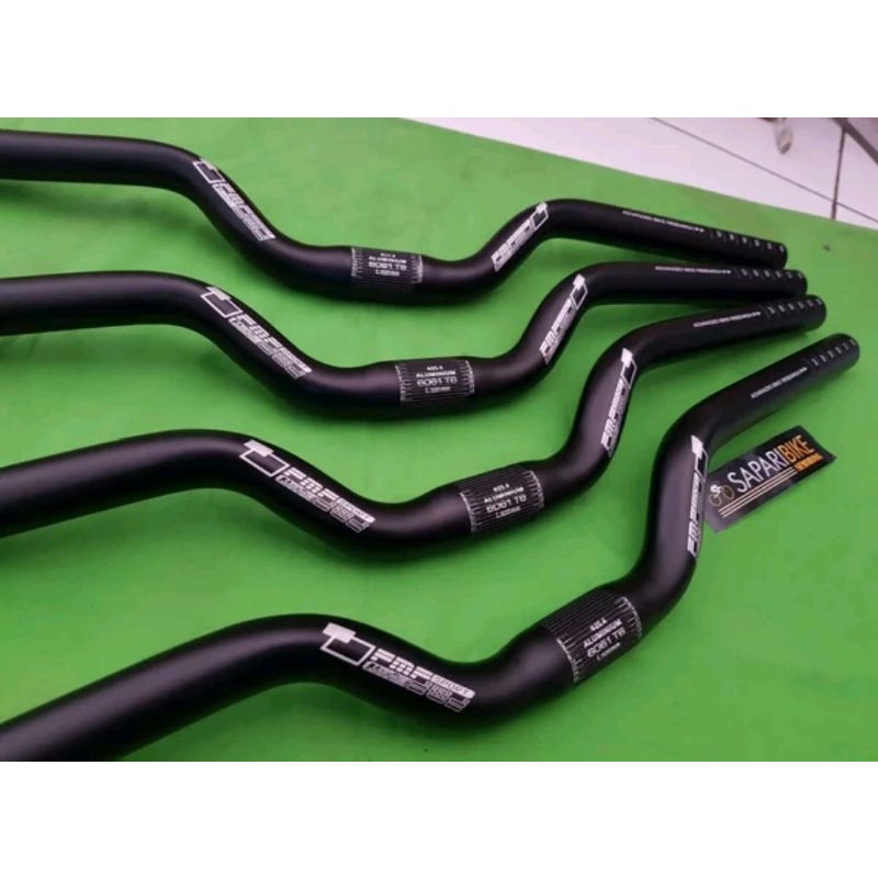 Stang handlebar FMF mid rise riser 25.4mm x 520mm bahan alloy alumunium sepeda mtb seli lipat federal folding bike