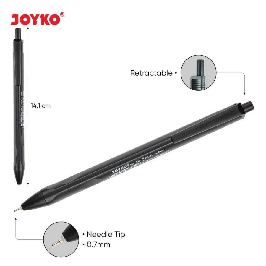

[1 pack] Ball Pen Pulpen Pena Joyko BP-338 Focus 0.7 mm