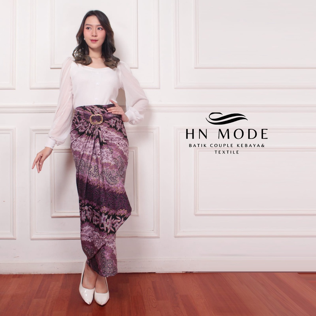 HN MODE - Rok lilit batik floral motif terbaru / Rok kebaya