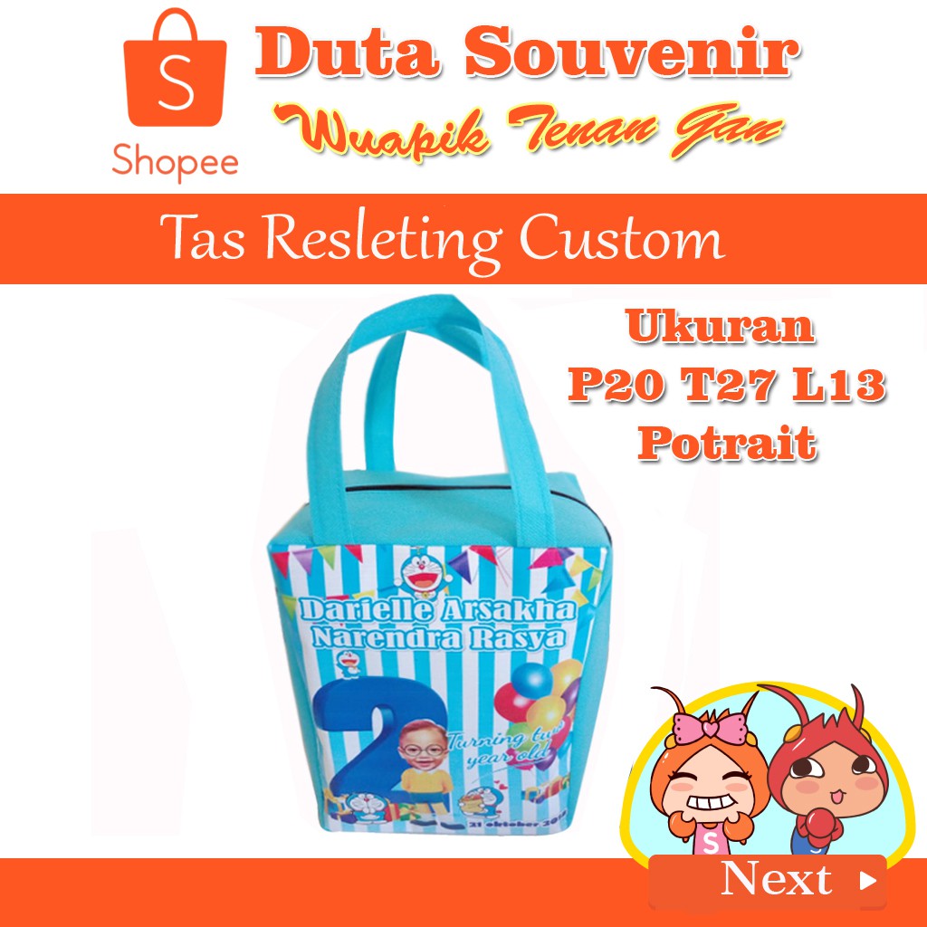 

Duta Souvenir Tas Resleting (Potrait) Custom