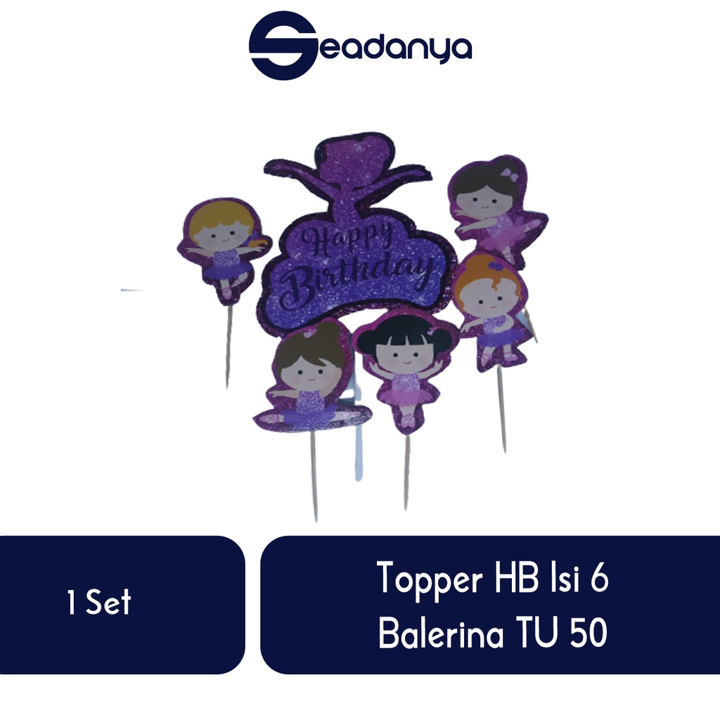 

Topper HB Isi 6 Balerina TU 50/Topper Balerina/Aksesoris Kue Tart/Aksesoris Cake/Aksesoris Tart/Hiasan Tart/Hiasan Kue Ulang Tahun/Pernak Pernik Kue Ulang Tahun