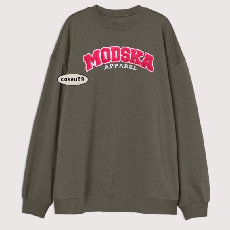 sweater modska army swag Harajuku// crewneck sweetshirt wanita pria perempuan laki cewe cowo unisex bahan fleece// sweater distro viral// Women Man Sweatshirts Loose Oversize Pullover