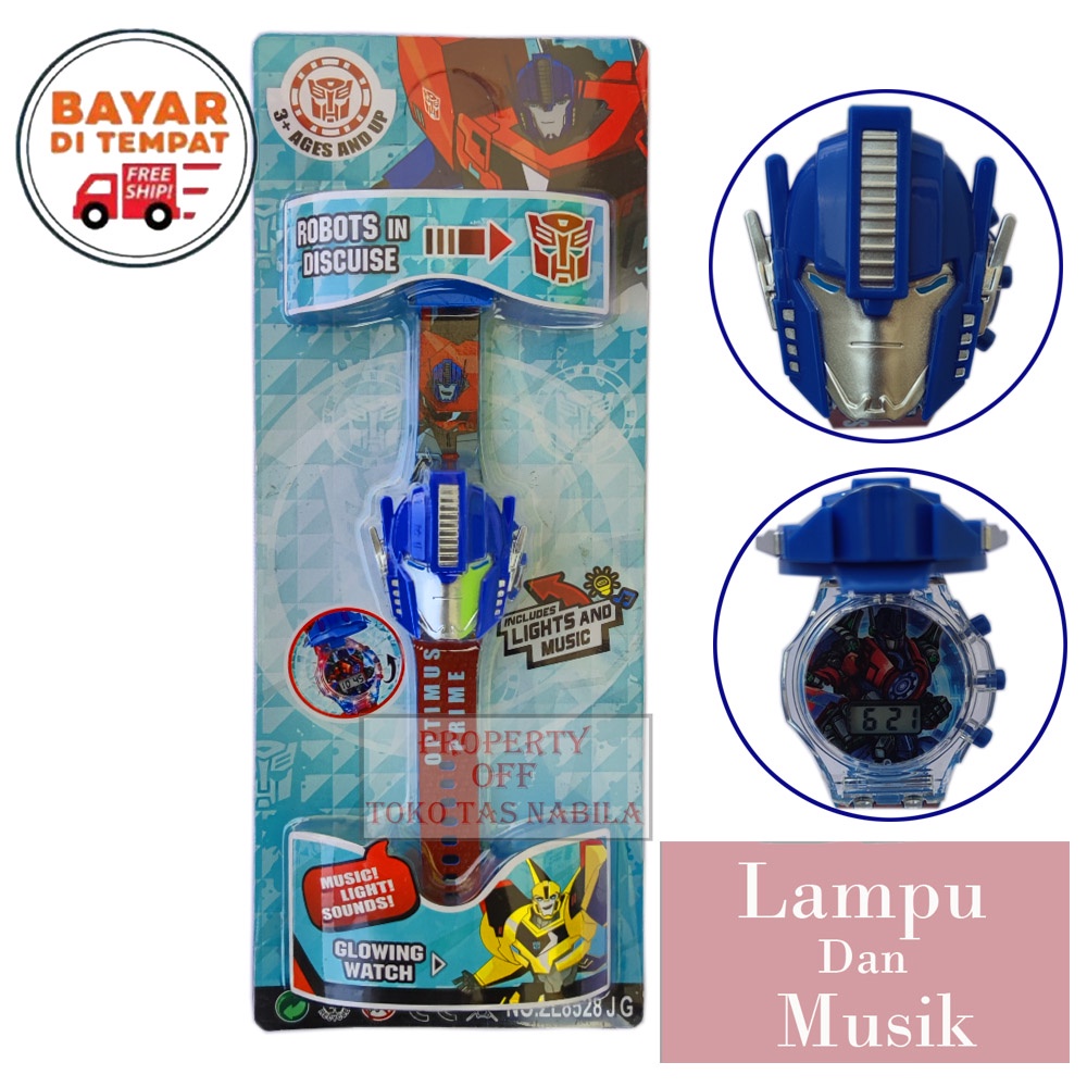 Jam Tangan Anak Jam Tangan Spiderman Jam Tangan Fashion LED Dan Musik