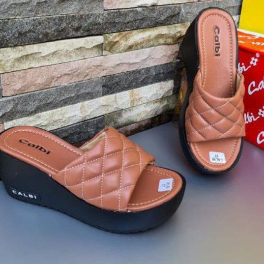 Wedges Wanita sandal Wanita Pesta Premium (Wedges Calbi -Wedges Bunga) //YKMGS Trend masa kini