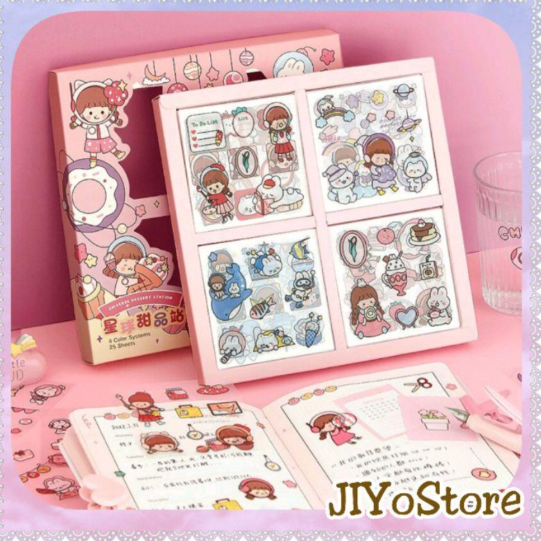 

゠ (Ecer 1 lembar) stiker Sticker anti air gelas Tumbler scrapbook journaling aesthetic lucu kawaii cute part 2 ㅪ