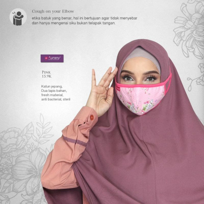 MASKER MOTIF BUNGA MOM &amp; KIDS II AURANY