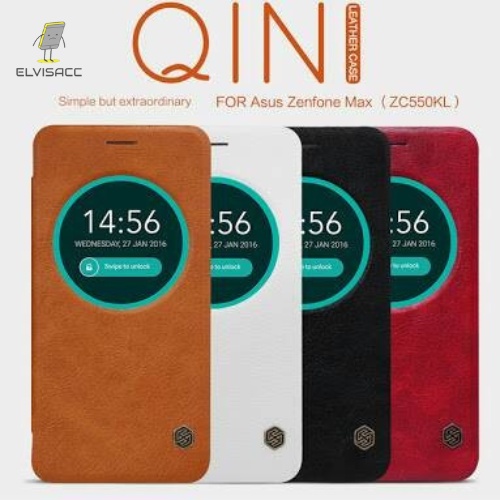 ASUS ZENFONE MAX NILLKIN QIN LEATHER CASE ORIGINAL