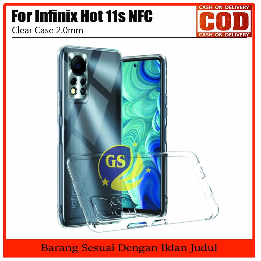 Infinix Note 11 Pro Note 10 Pro infinix Hot 11s NFC Hot 11 10 10s 9 8 Play Smart 6 5 Clear Case 2.0 mm Transparan TPU Softcase Casing