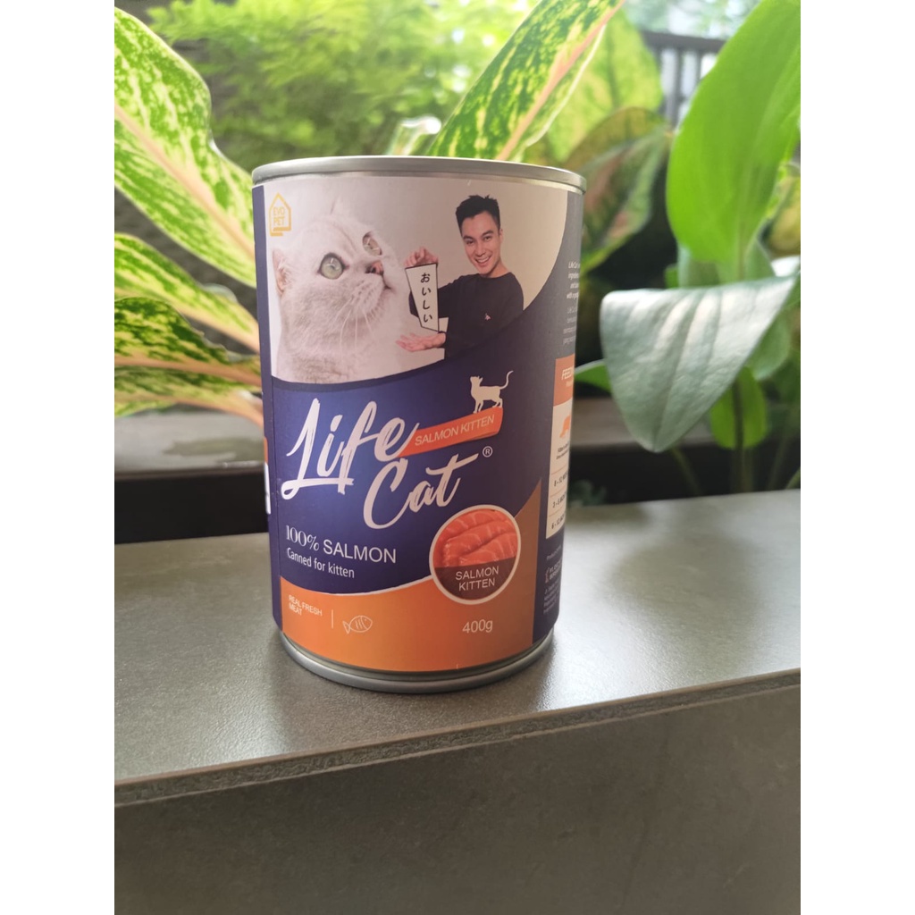 Lifecat Tuna Kaleng Kitten Adult Cat Wet Food 400gr 400g