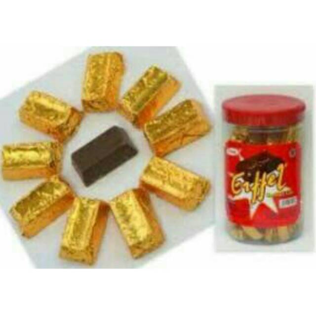 

Coklat LAGIE EIFFEL CUBE Kemasan Jar 500gr / Coklat Kiloan