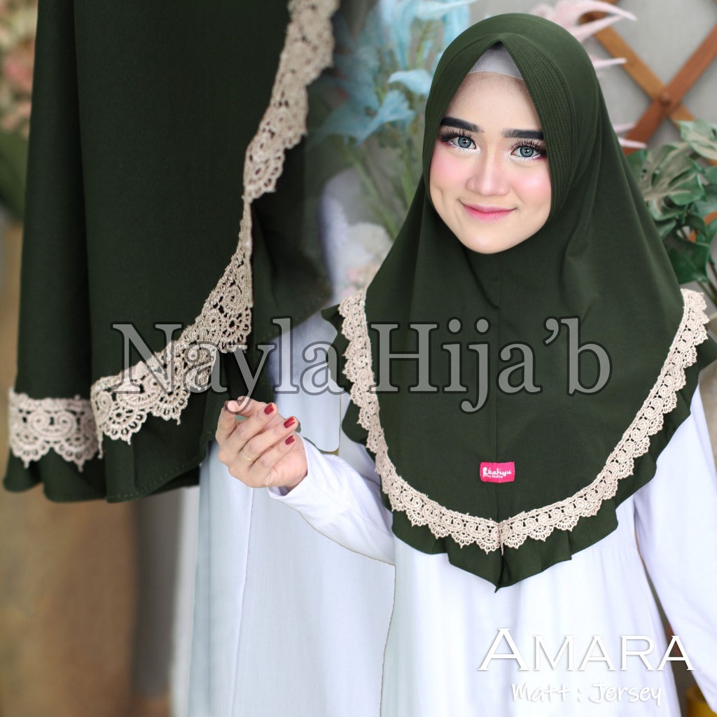 PROMO JILBAB INSTAN JERSEY PREMIUM KERUDUNG BERGO AMARA HIJAB TERBARU NAYLA HIJAB