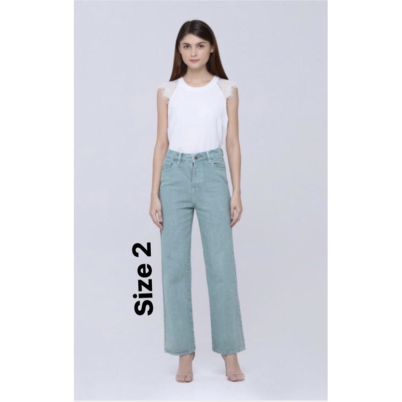 Hellolilo x Mmehuillet Menthe BonBons Jeans size 2