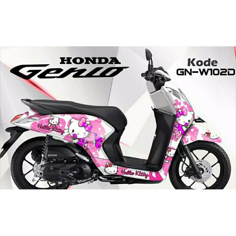 DECAL STICKER HONDA GENIO FULL BODY - STICKER GENIO BLOCK FULL BODY