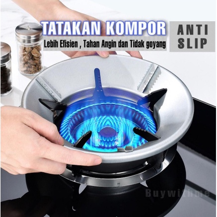 TATAKAN KOMPOR GAS ANTI ANGIN &amp; SLIP KAKI 4&amp;5 TERMURAH Alas Tatakan Cover Kompor Gas Portable Pelindung Anti Angin Dan Slip 4802/4803 Tatakan Kompor / Dudukan Kompor Gas AIDO