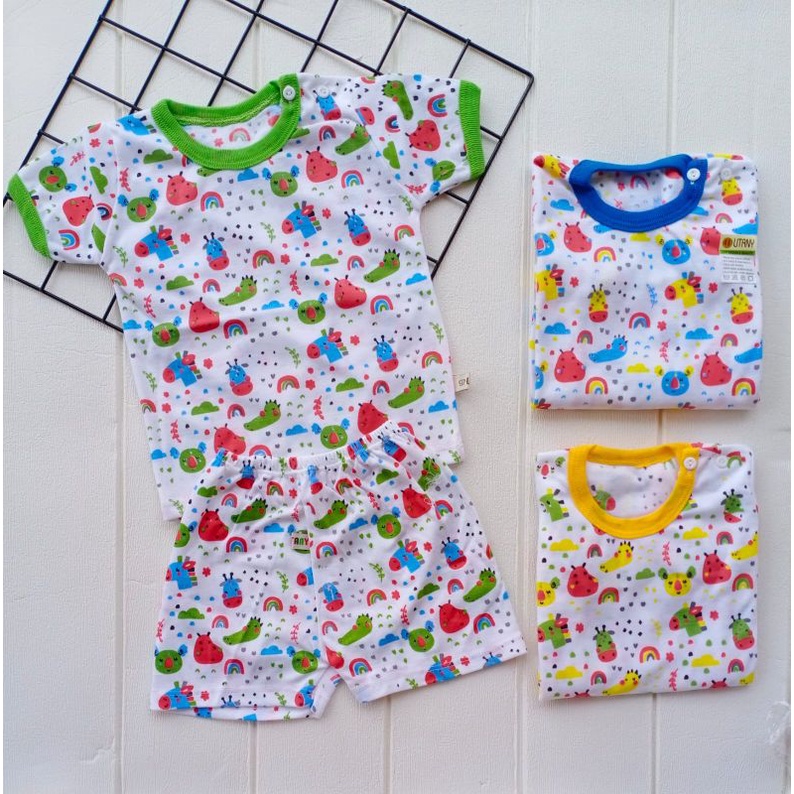 Setelan Bayi Pendek [ NEW BORN ] 3 - 18 by Litany