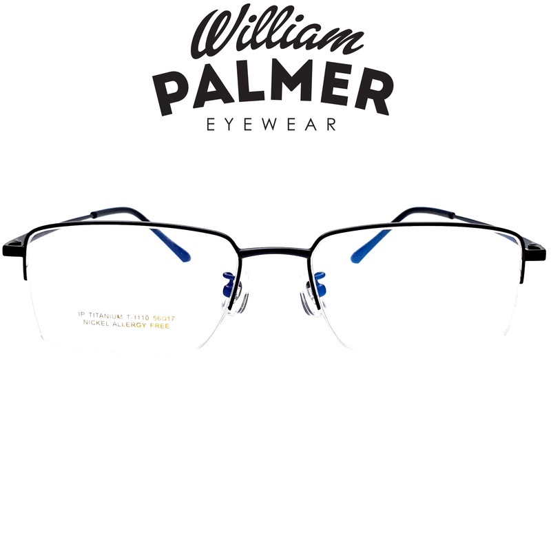 William Palmer Kacamata Pria Wanita Titanium 1110  Black