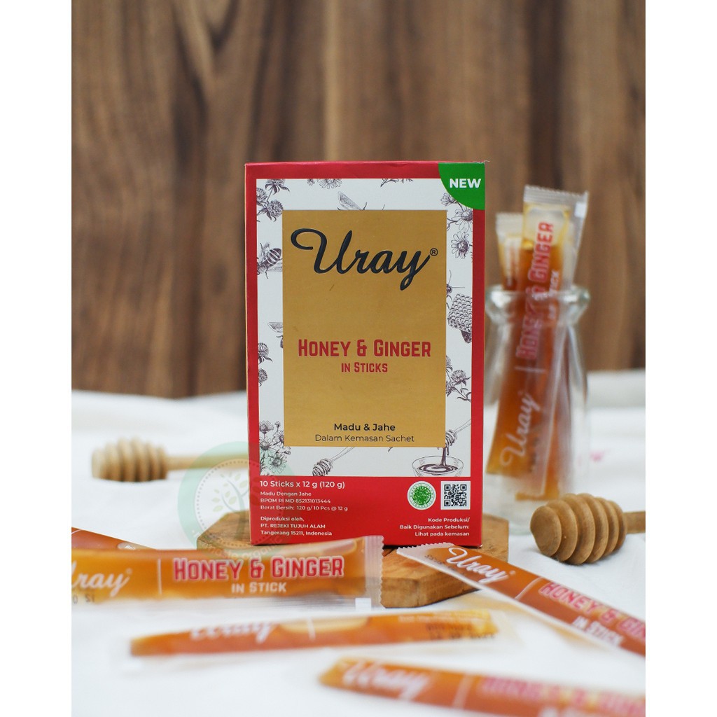 

Madu Uray Honey & Ginger Stick isi 10 stick x 12gr