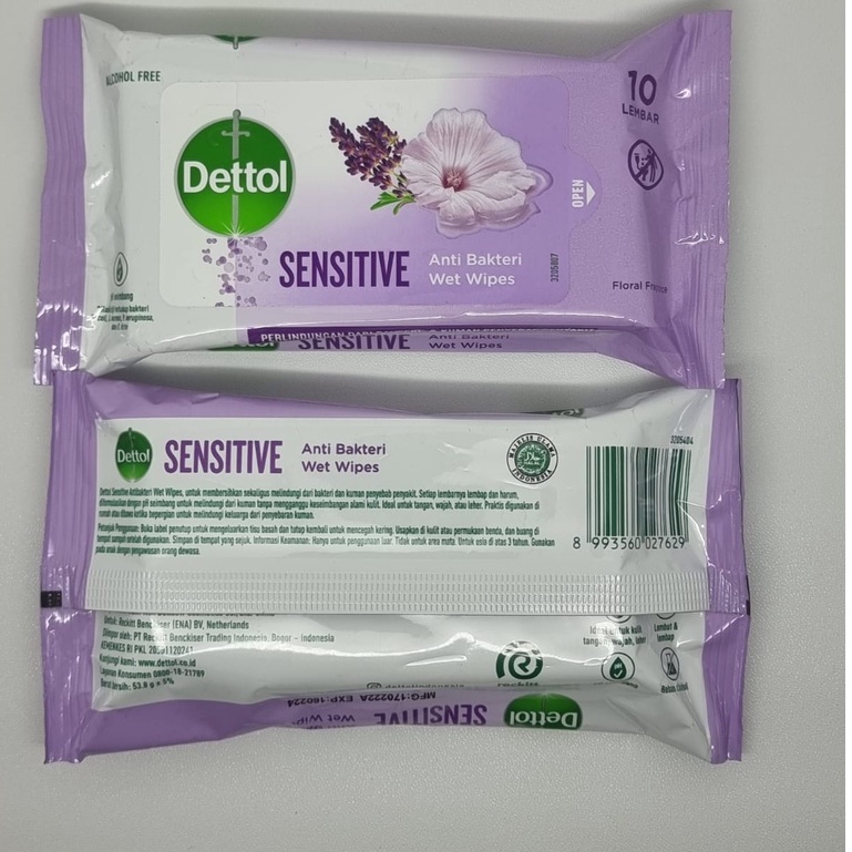 DETTOL WIPES TISSUE BASAH 10 PCS