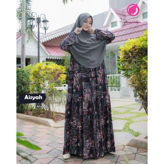 GAMIS COUPLE BISA MOM AJA ATAU KIDS AJA, AISYAH DRESS BY FANIA HIJAB