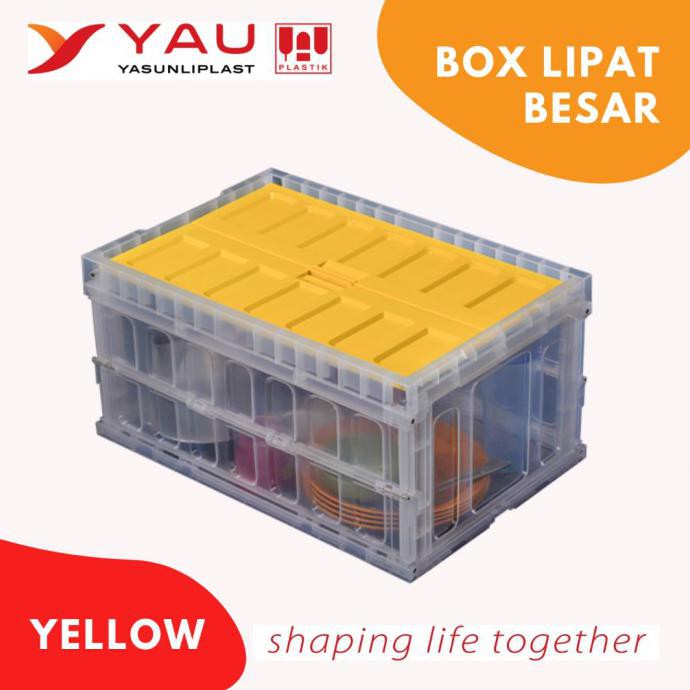 Kotak Penyimpanan Storage Box Container Organizer Besar Tempat Baju - Biru Muda Keeling11