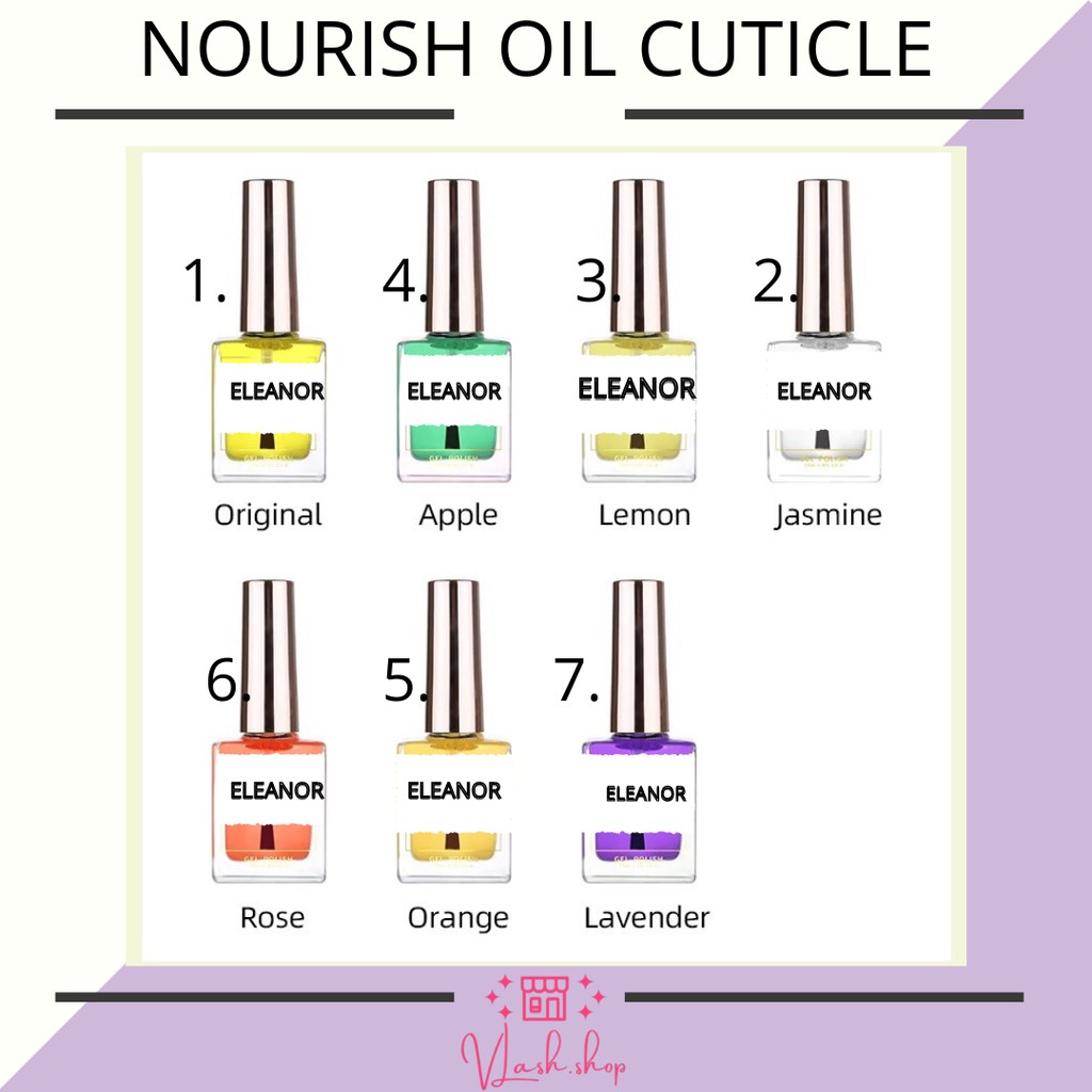 ELEANOR NOURISH OIL CUTICLE - MINYAK KUTIKEL - VITAMIN KUTIKEL 15 ML