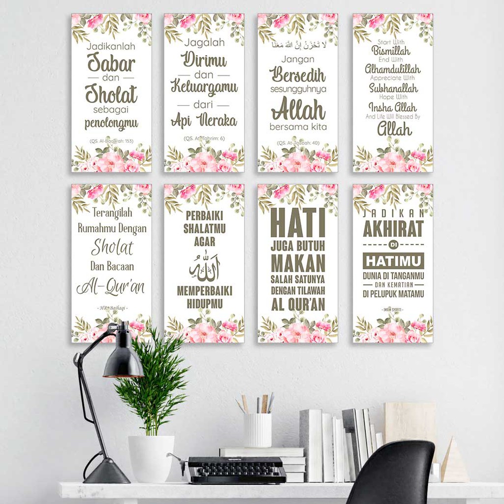 Hiasan Dinding Islami  Dekorasi  Kamar Wall Decor Rumah 