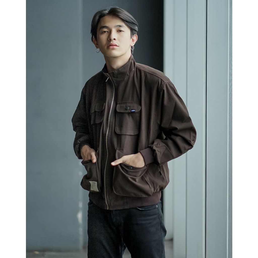 ORIGINAL WOLV Jaket Maverick Coklat Brown