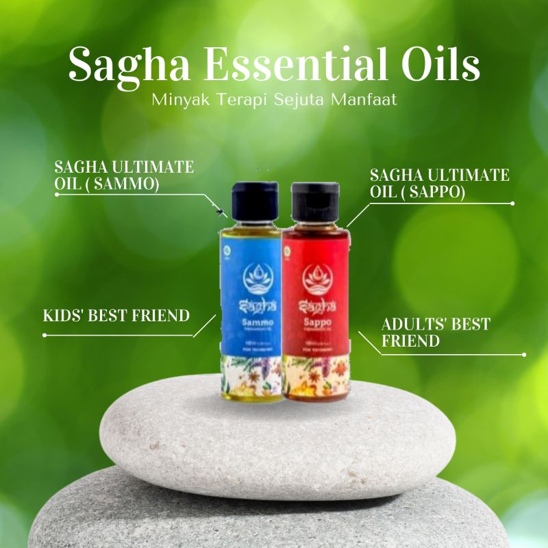 Sagha Theramedic Oil Sagha Ultimate Sagha Premium SAMMO SAPPO minyak herbal alami BPOM