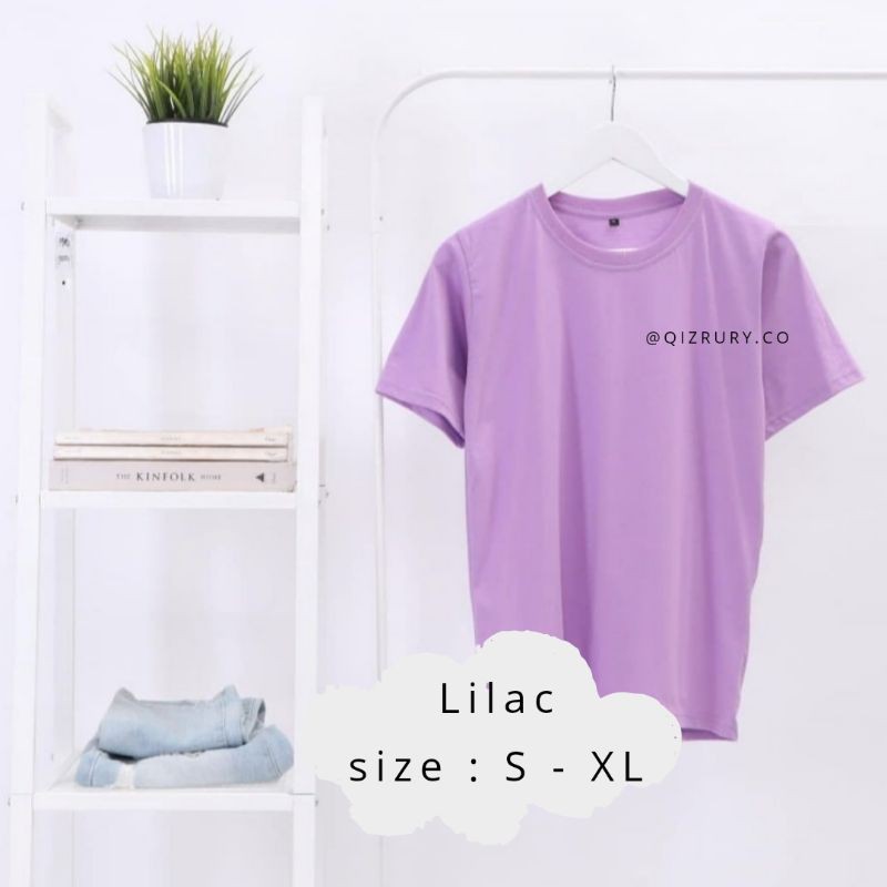 kaos polos lilac