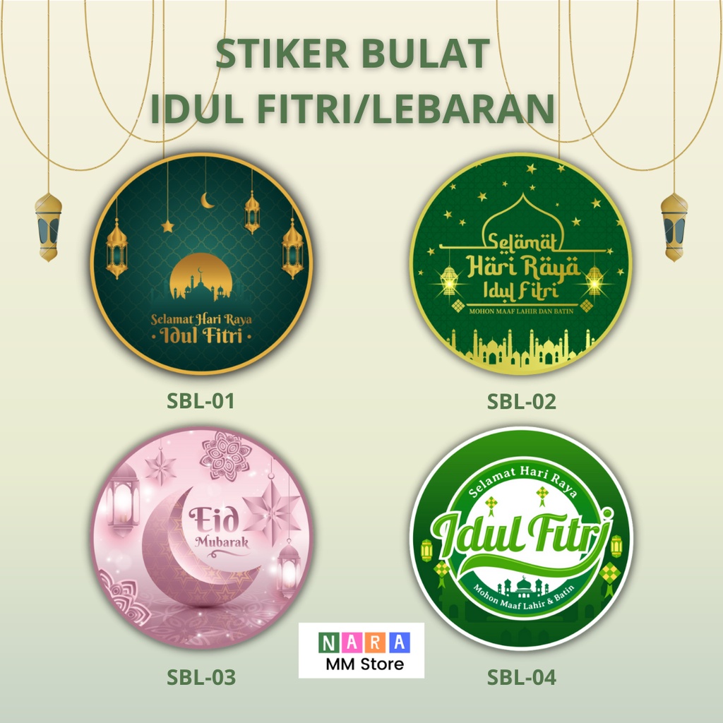 

STIKER BULAT LEBARAN/ IDUL FITRI