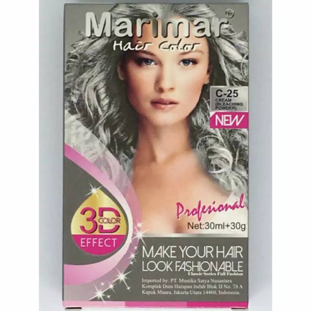 Marimar Hair Color C 25 Bleaching  Pewarna Cat Rambut  