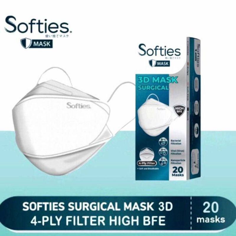 masker softies surgical mask 3D