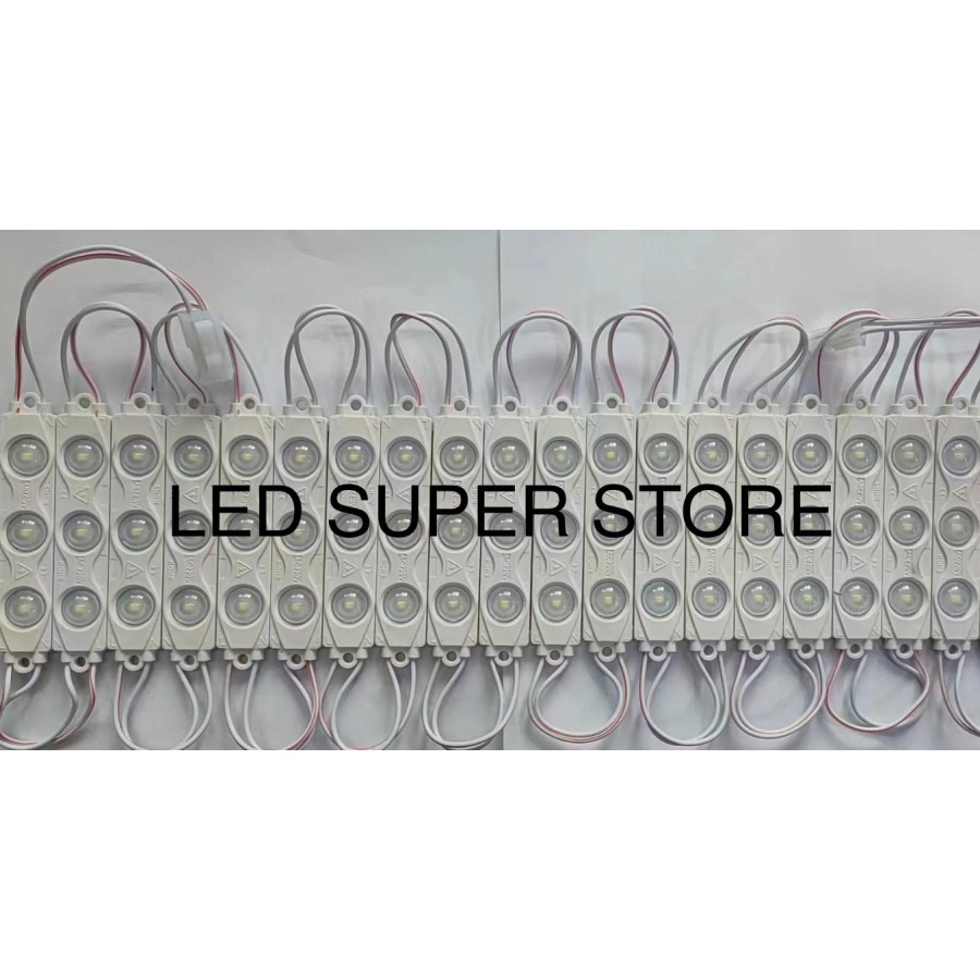 100PCS LED Module 5630 3 LED + Lensa Tipe 8218 12V/24v