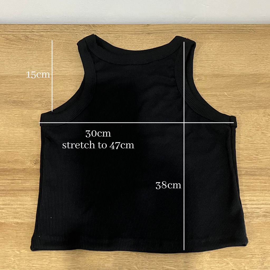 Tank Top / Crop Top Tank Top / Rib Tanktop / Kamisol Tanktop / Atasan Crop / Crop Top Rajut