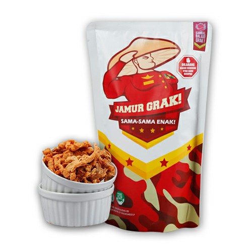 

Kripik Jamur Krispi Jamur Grak Rasa Balado