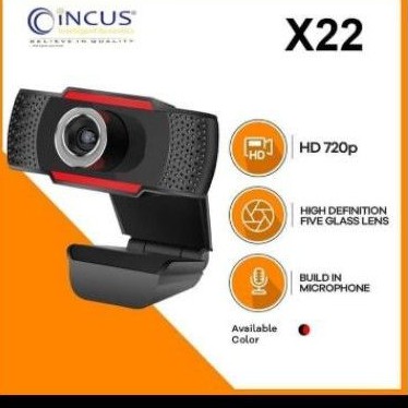 WebCam Incus X22 HD 720p with built in mic WebCam camera live WebCam