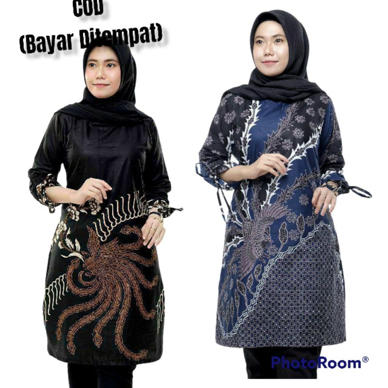 Batik Tunik Baju Batik Atasan Batik Wanita Terbaru Jumbo Kekinian Baju Kerja Wanita