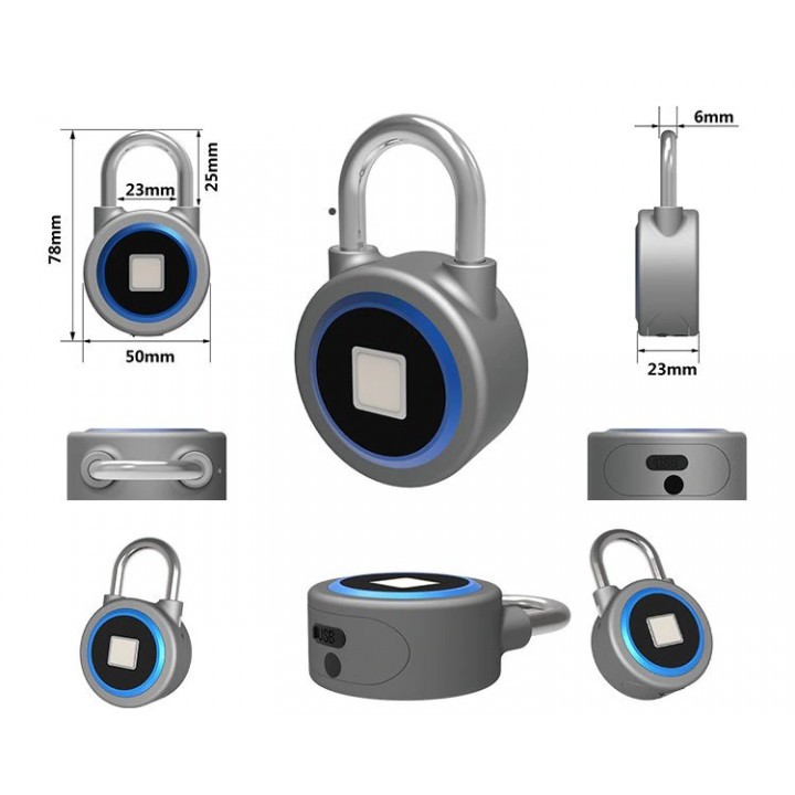 OKLOK PREMIUM Fingerprint Padlock Smart Bluetooth Electronic Lock