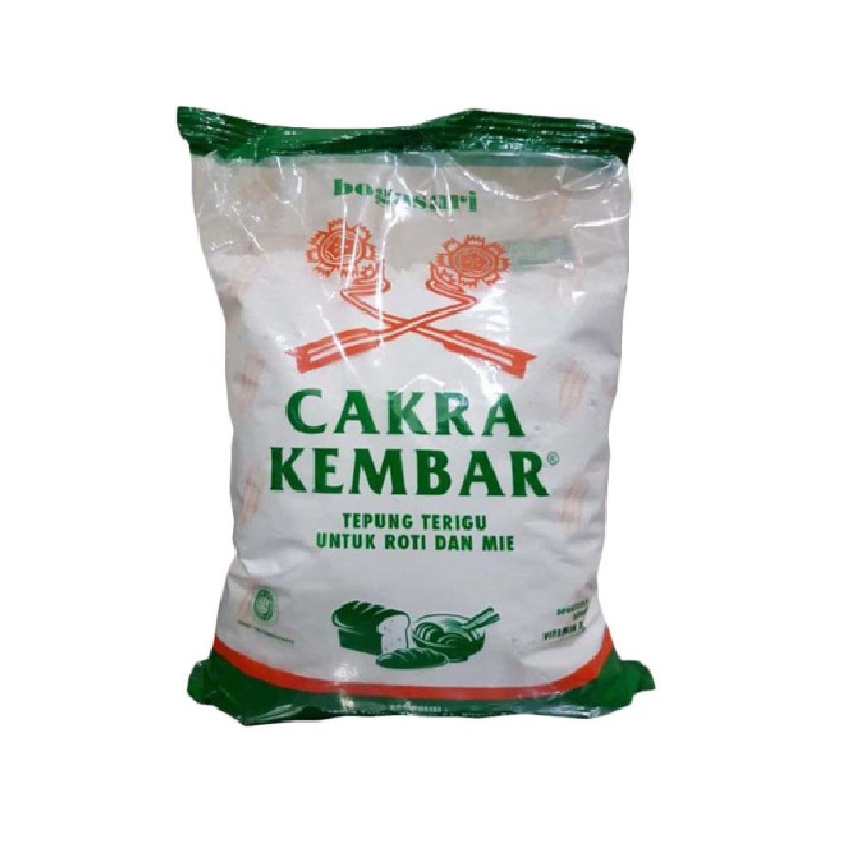 

Bogasari Tepung Terigu Cakra Kembar Kemasan 1kg