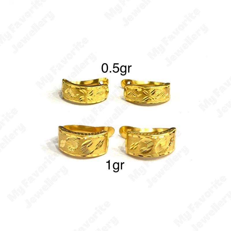 Anting Klip Bangkok Emas Asli Kadar 875