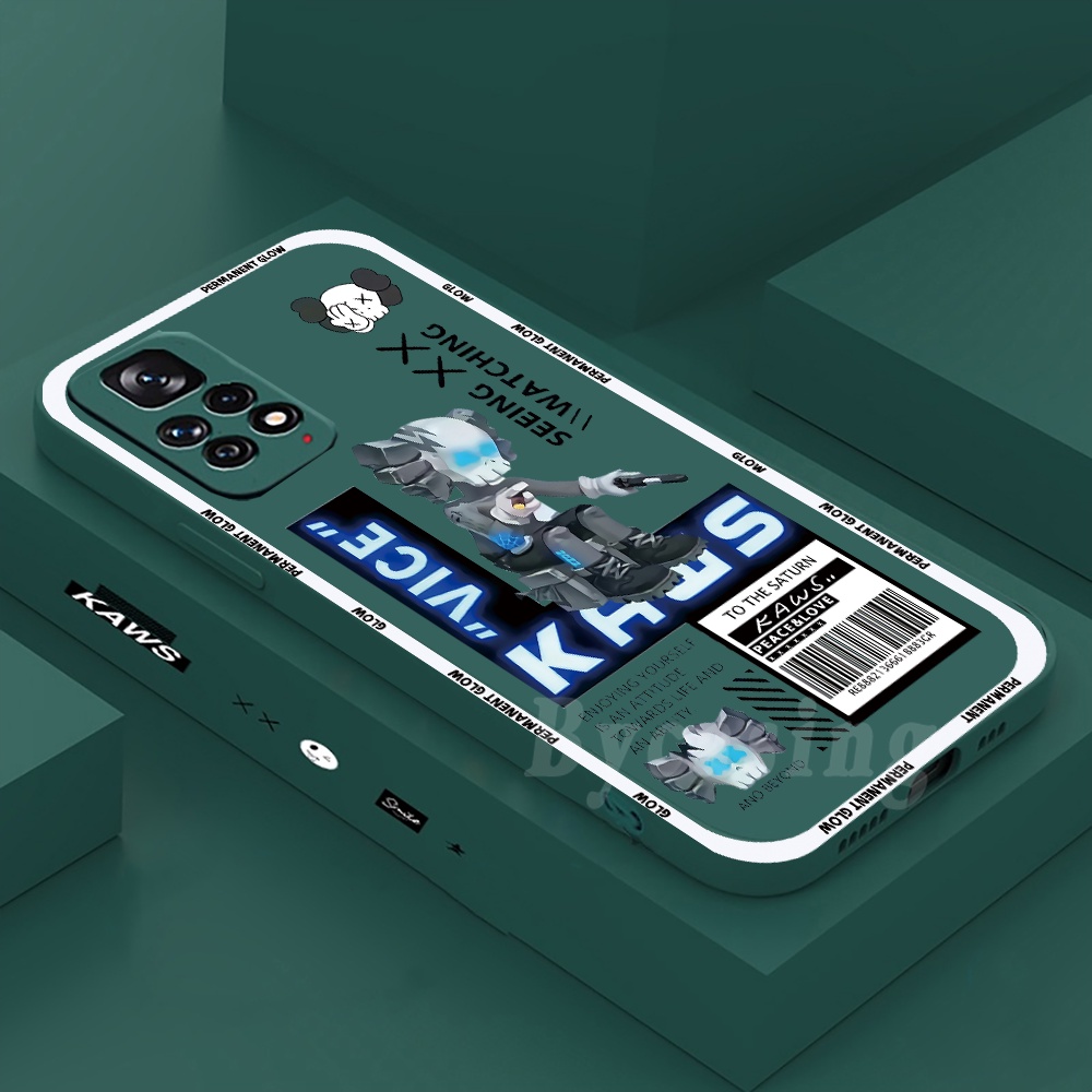 Casing Silikon Xiaomi Poco F4 GT Poco F3 Poco X3 NFC X3 Pro M3 Pro Redmi 10C 10A 9C 9A 9T 10 Note 11 Pro Note 10 5G Motif KAWS