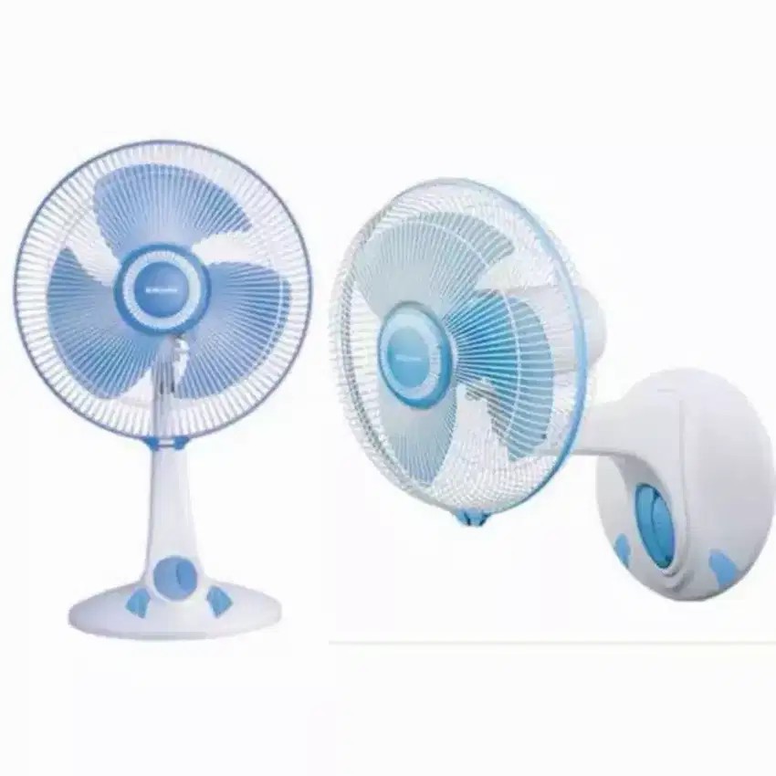 MIYAKO  KAD 1227 B PL - Kipas Angin Desk &amp; Wall Fan 12 inch / Kipas Meja 2in1 12&quot; - Jaring Plastik - Garansi Resmi