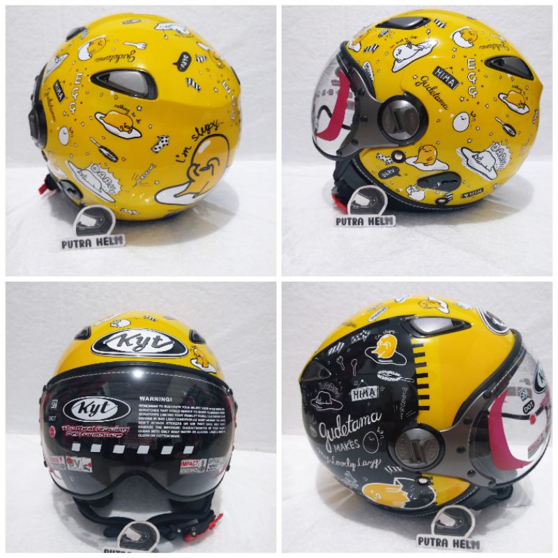 Helm KYT  Elsico Motif Sanrio Gudetama